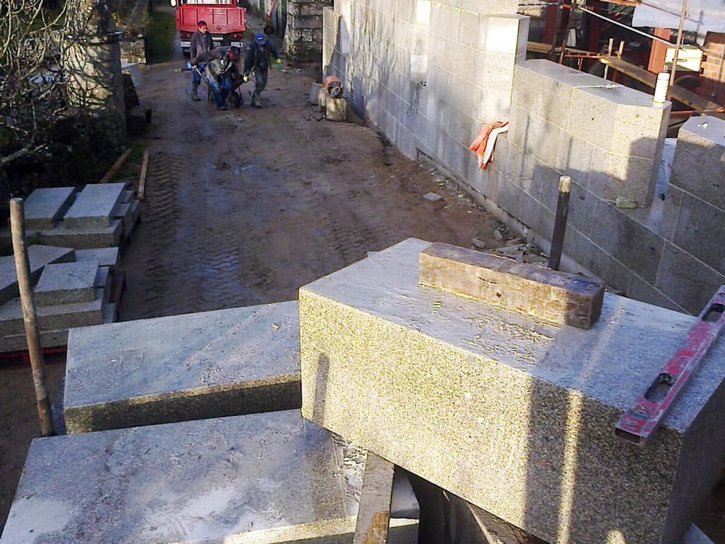Construcciones de cantería en Meaño